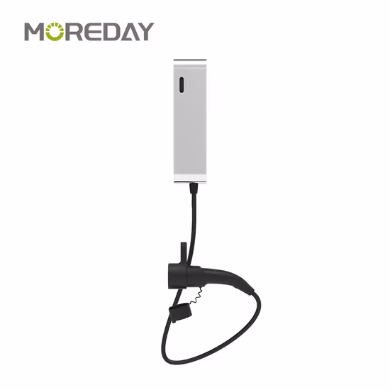 380V 22kw 8 ~ 32A 3상 고속 충전 벽 박스 모드 3 휴대용 전기 자동차 충전 스테이션 LCD 화면이 있는 EV 충전기